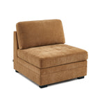 Billie - Modular 1-Seater Armchair - Squirrel Chenille Fabric