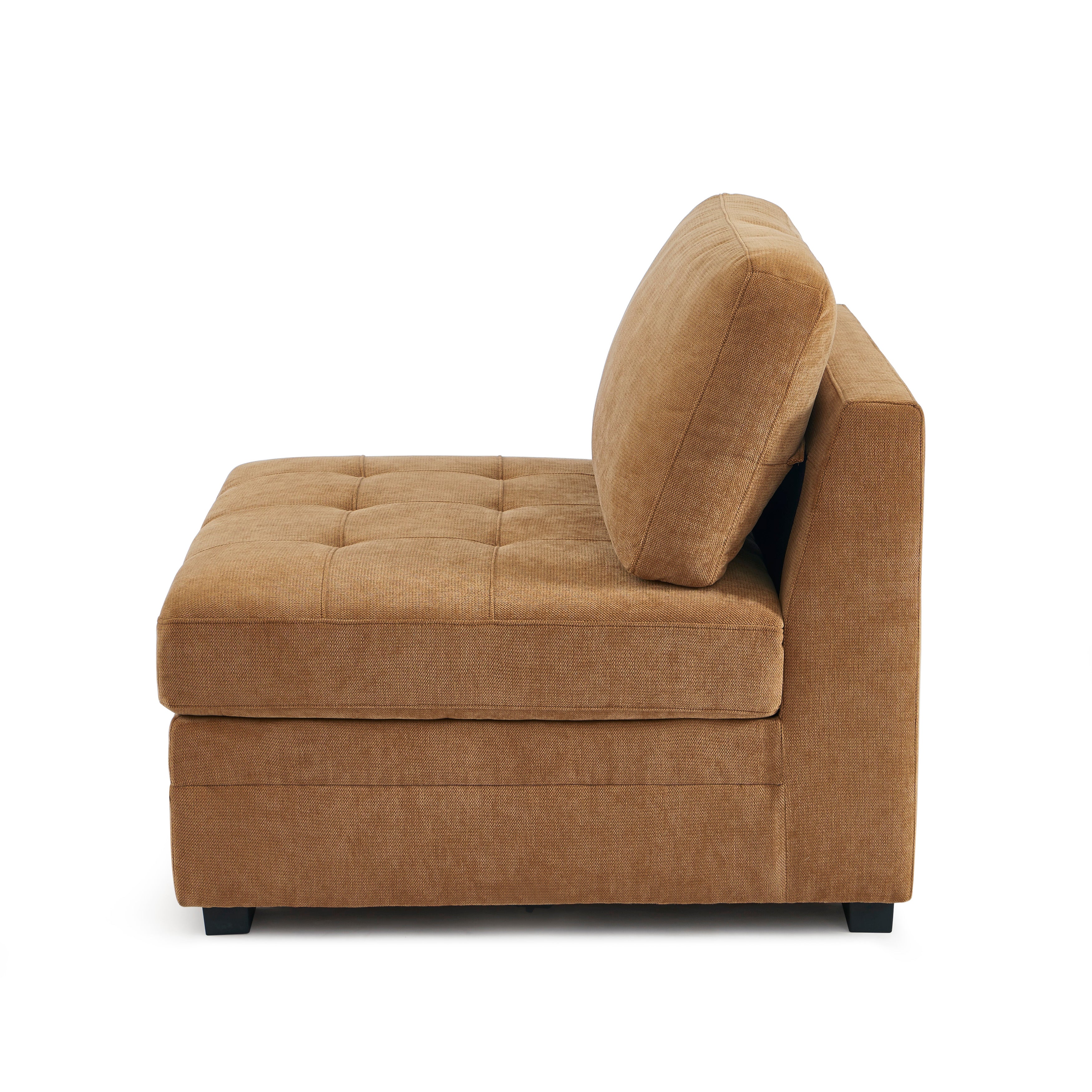Billie - Modular 1-Seater Armchair - Squirrel Chenille Fabric