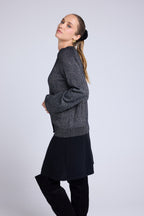 Cardigan Lurex Bijoux Billie - Nero Argentato