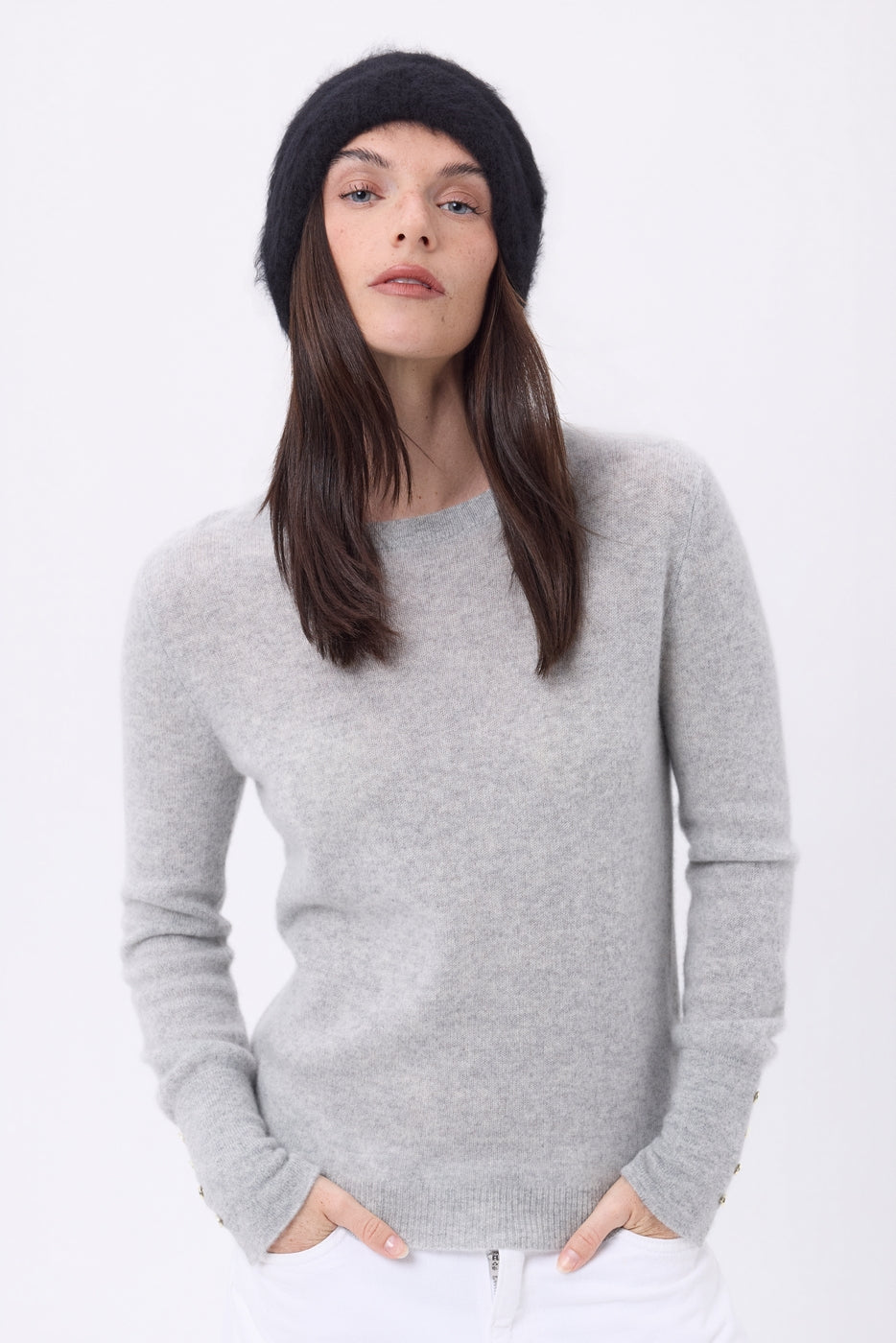 Bonnet – Cachemire Brossé Bill - Noir - Mixte