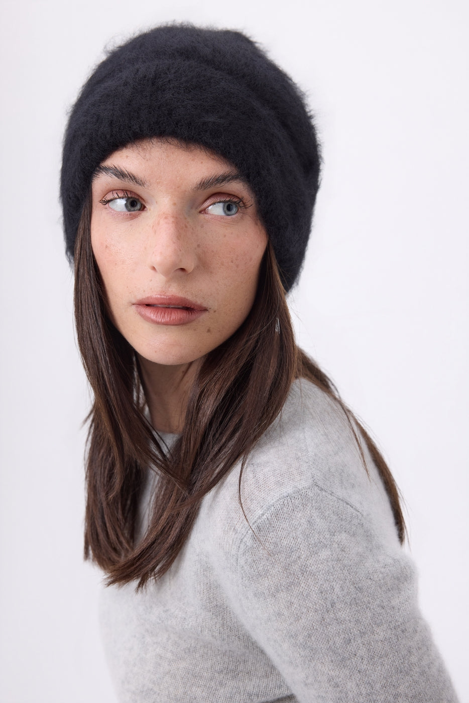 Bonnet – Cachemire Brossé Bill - Noir - Mixte