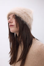 Bonnet – Cachemire Brossé Bill - Beige Creme - Mixte