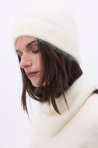 Bonnet – Cachemire Brossé Bill - Blanc - Mixte