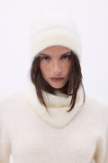 Bonnet – Cachemire Brossé Bill - Blanc - Mixte