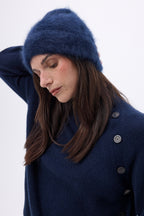 Gorro – Cachemira cepillada Bill - Azul marino - Unisex