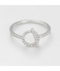 Bague "Indira" - D0,22/36 - Or Blanc