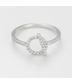 Bague "Indira" - D0,22/36 - Or Blanc
