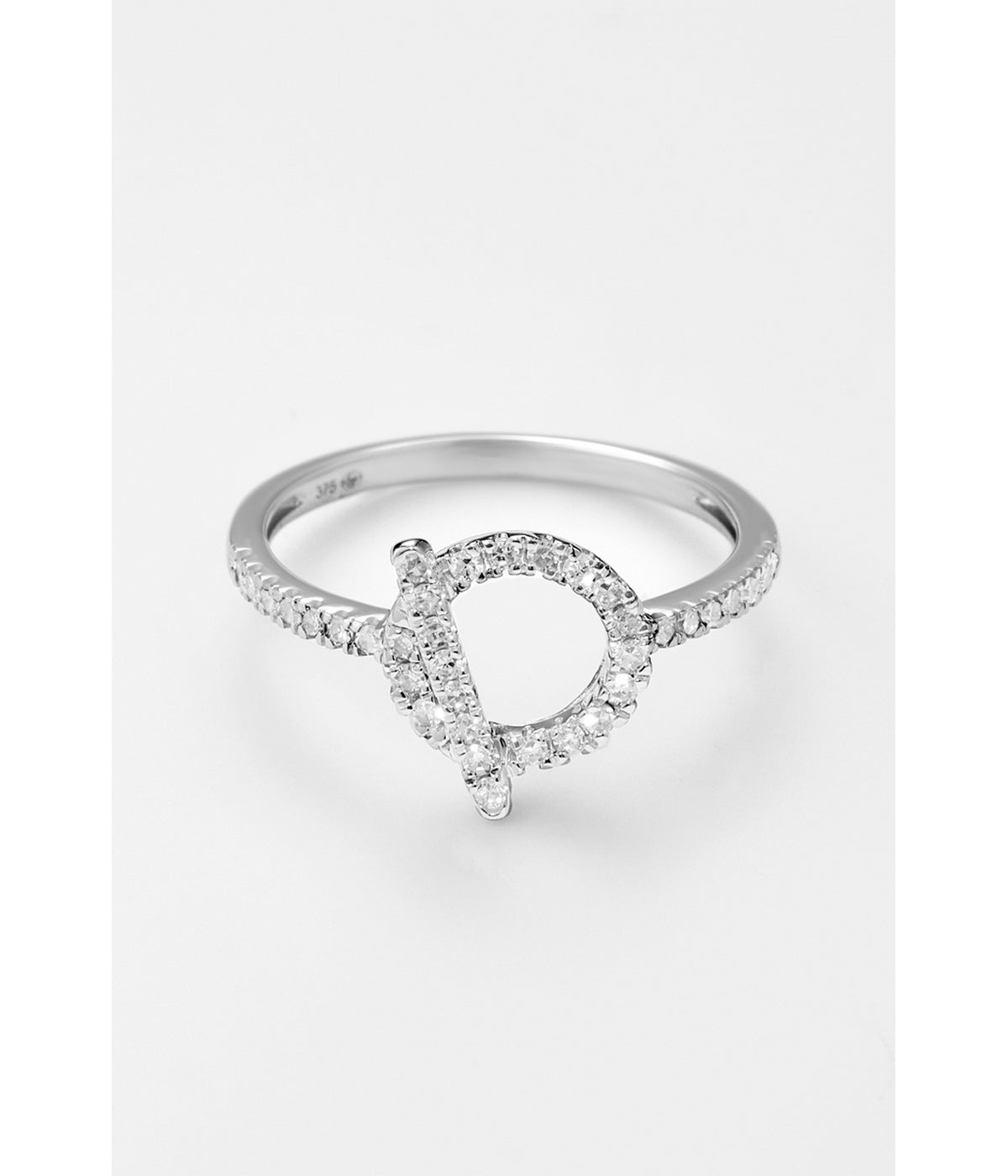 Bague "Indira" - D0,22/36 - Or Blanc