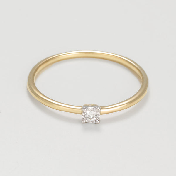 Bague "Fivia" D 0,02/1 - Or Jaune 375/1000