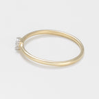 "Fivia" Ring, D 0.02/1 - 375/1000 Yellow Gold