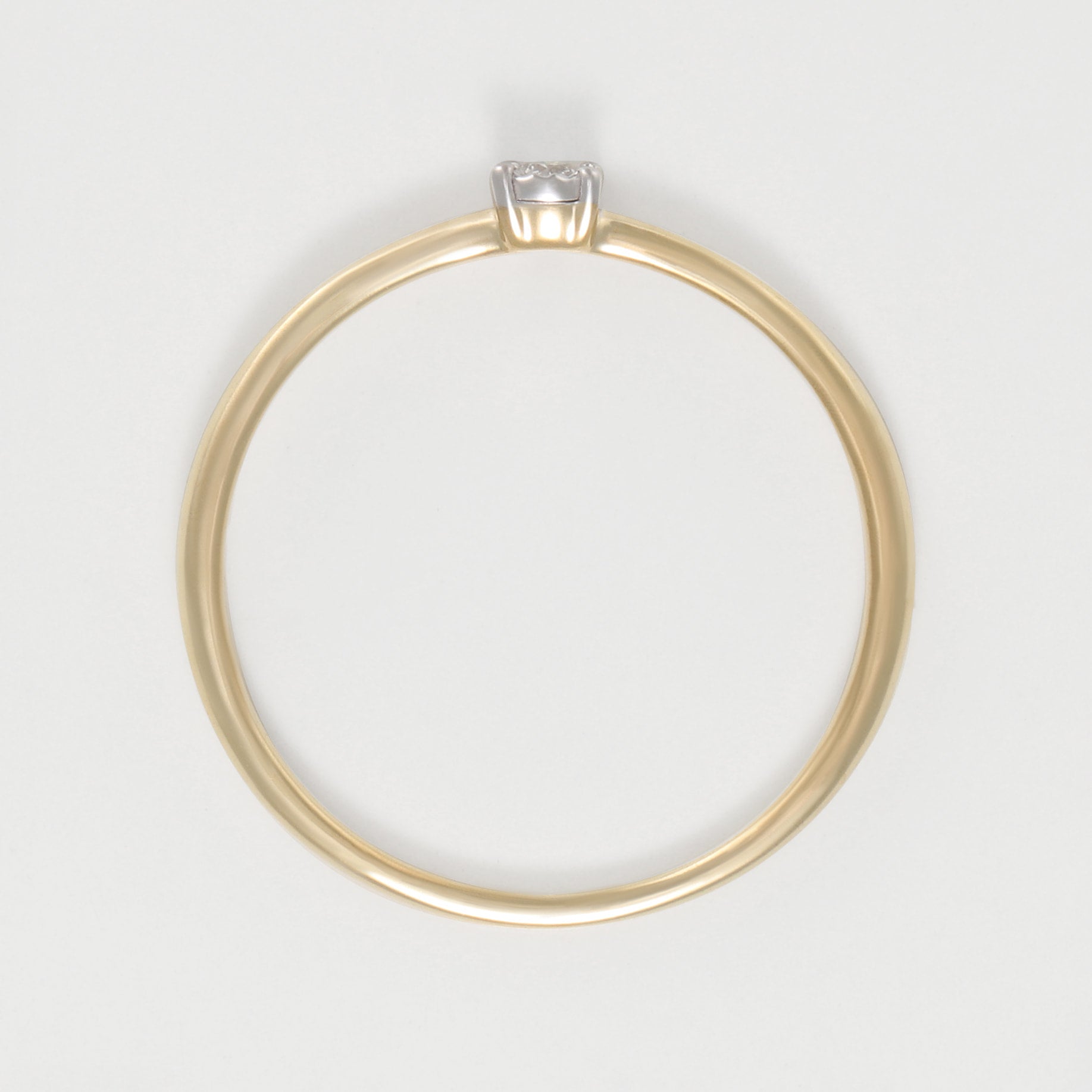 "Fivia" Ring, D 0.02/1 - 375/1000 Yellow Gold