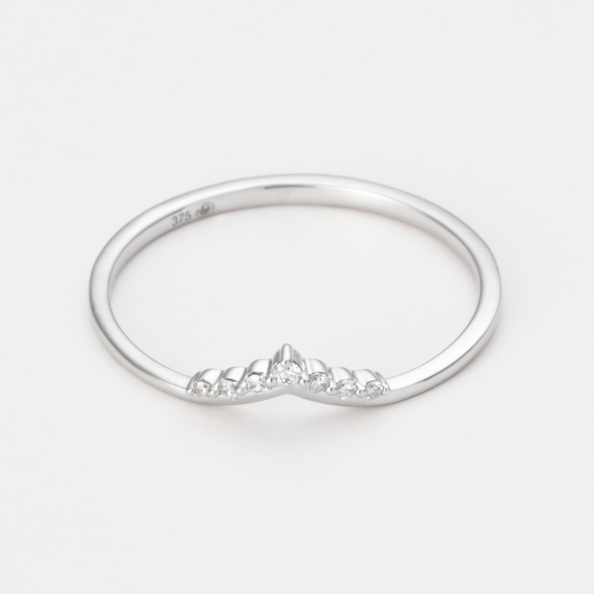 Bague "Trésor Opalescent" D0,03/7 - Or Blanc