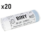 20 bolsas de basura resistentes Biny - 50 L - Blanco