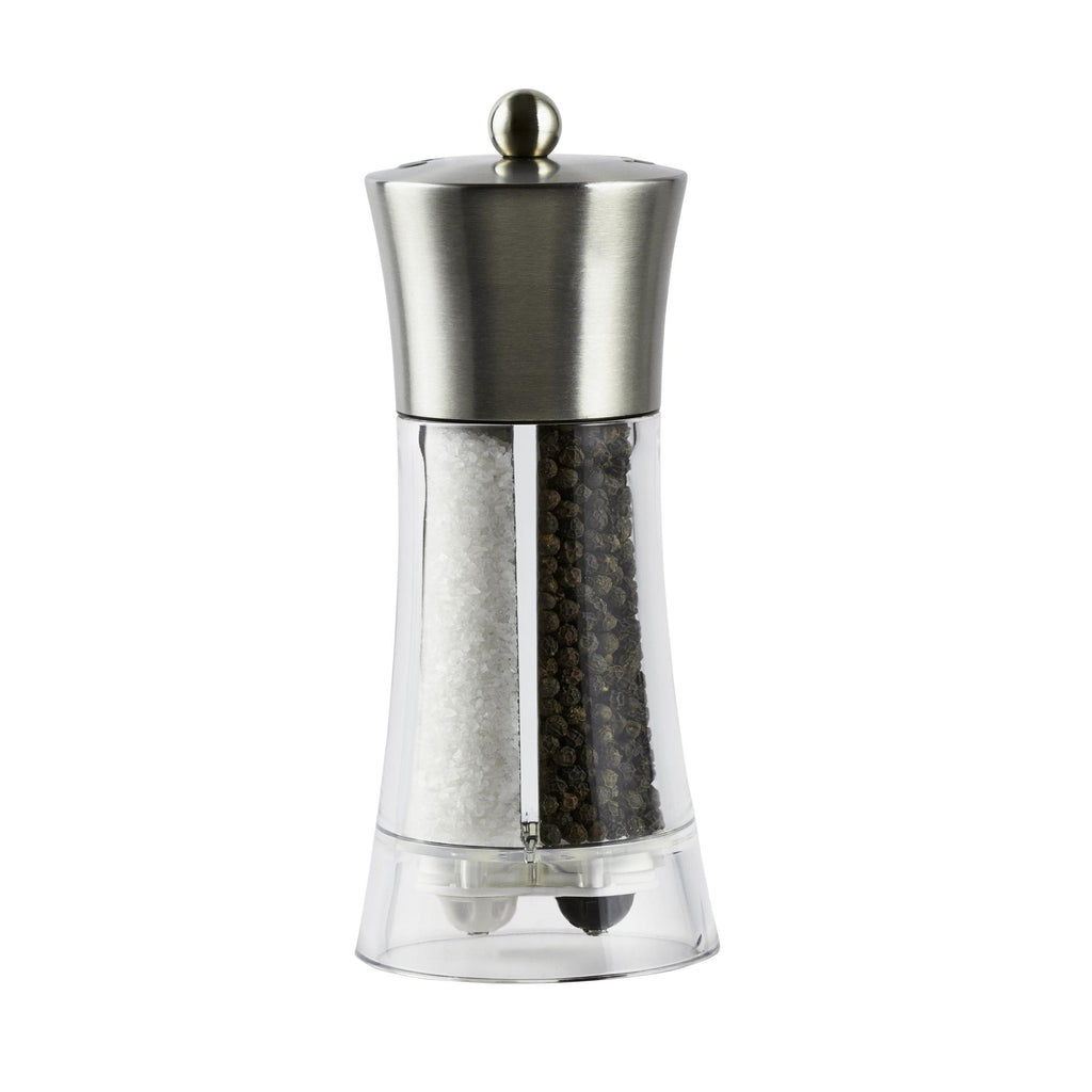 Moulin À Poivre Et Sel - Acrylique Et Acier Inoxydable « Dual Big » 19 Cm