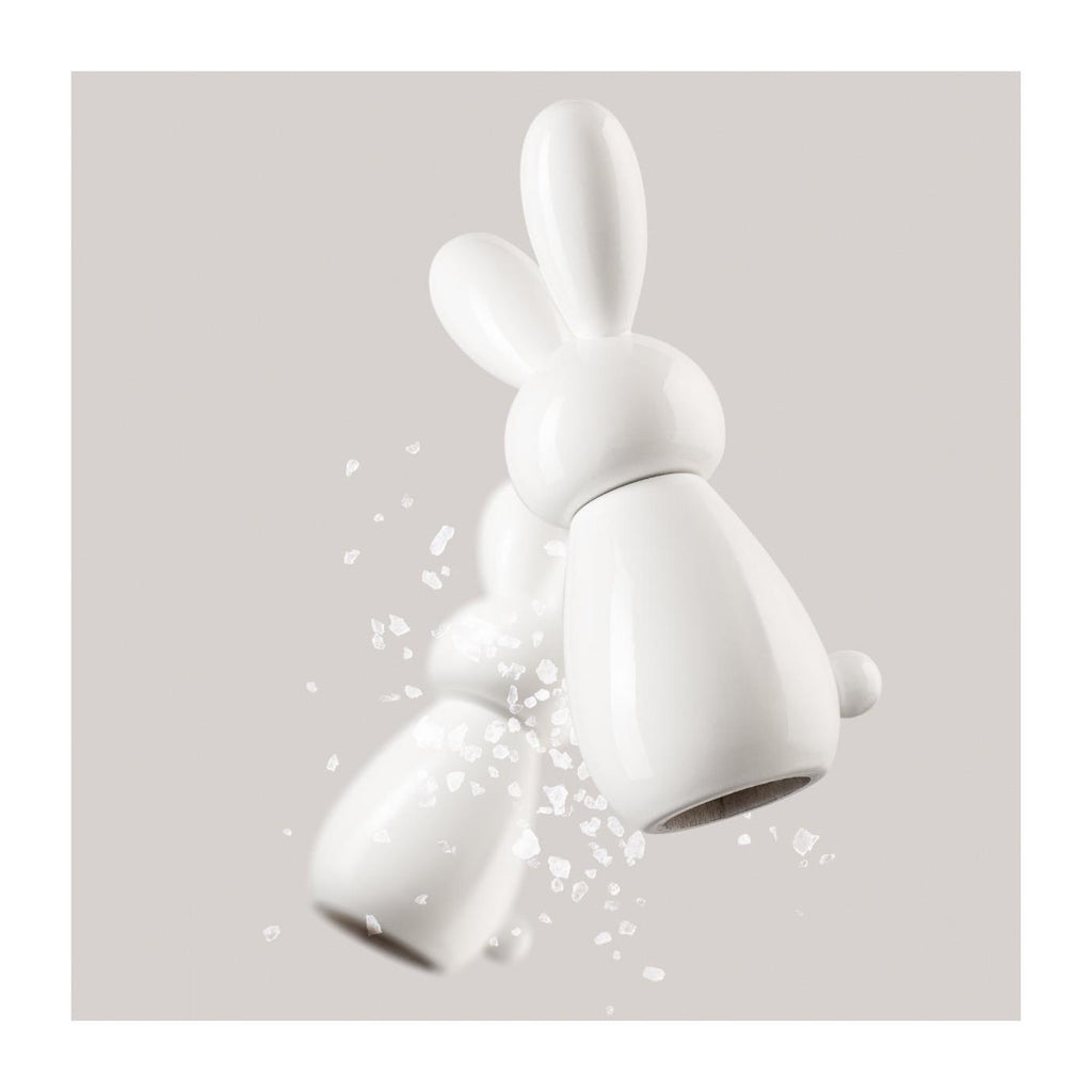 Moulin À Épices « Bunny » En Hêtre Laqué - Blanc