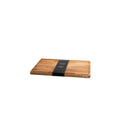 Tabla de cortar con colector de salsa de madera de haya