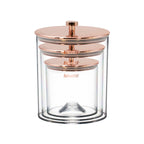 Stonerose
Trois Bocaux Hermétiques 
Économe D’Espace Et Empilable
Matériau Acrylique
Couleur Or Rose
Boîte Cadeau