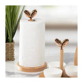 Porte-Papier Toilette En Hêtre Huillé Naturel « Printemps D’Or » 15 X H.31 Cm