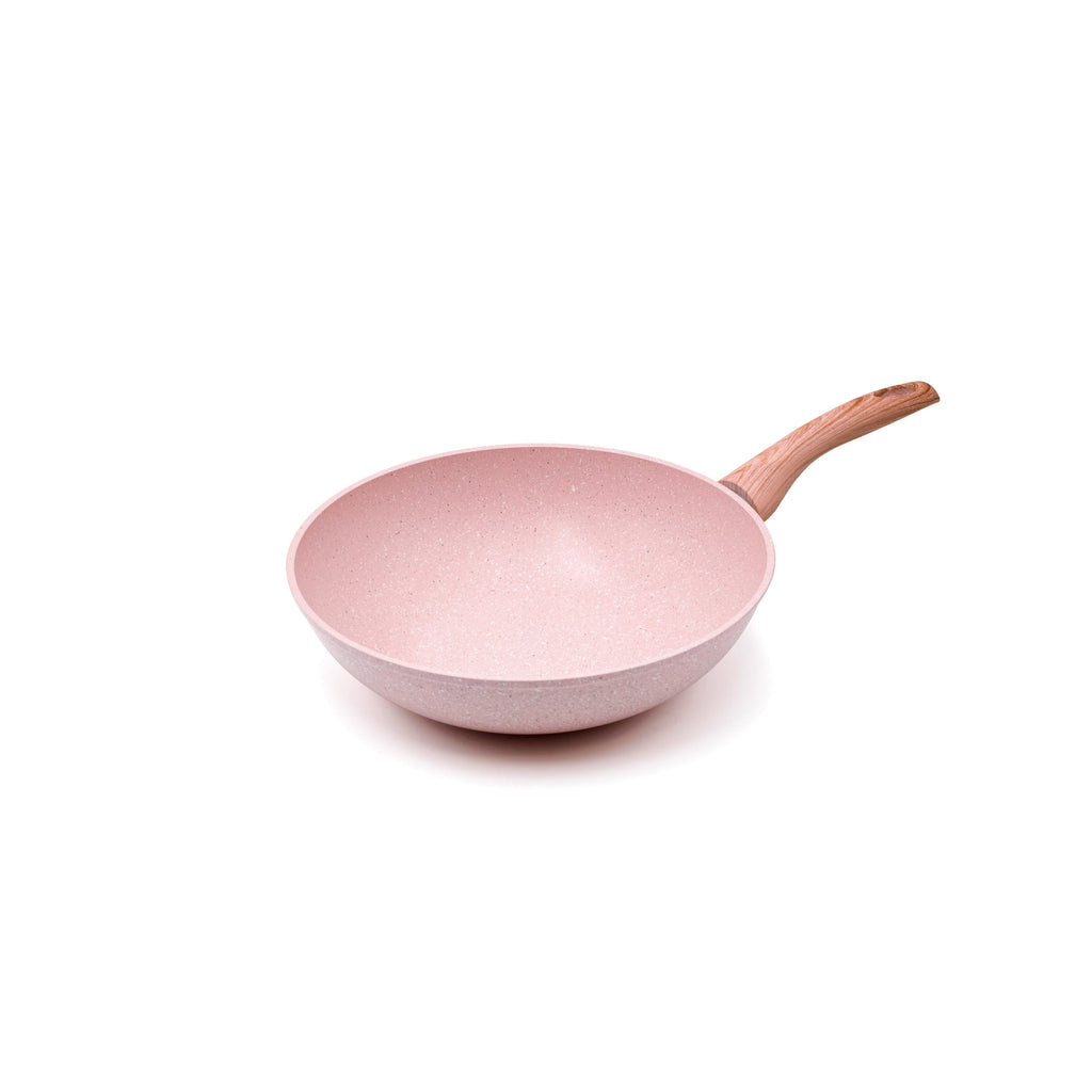 Plato wok/pasta - Stonerose - 28 cm con mango de madera
