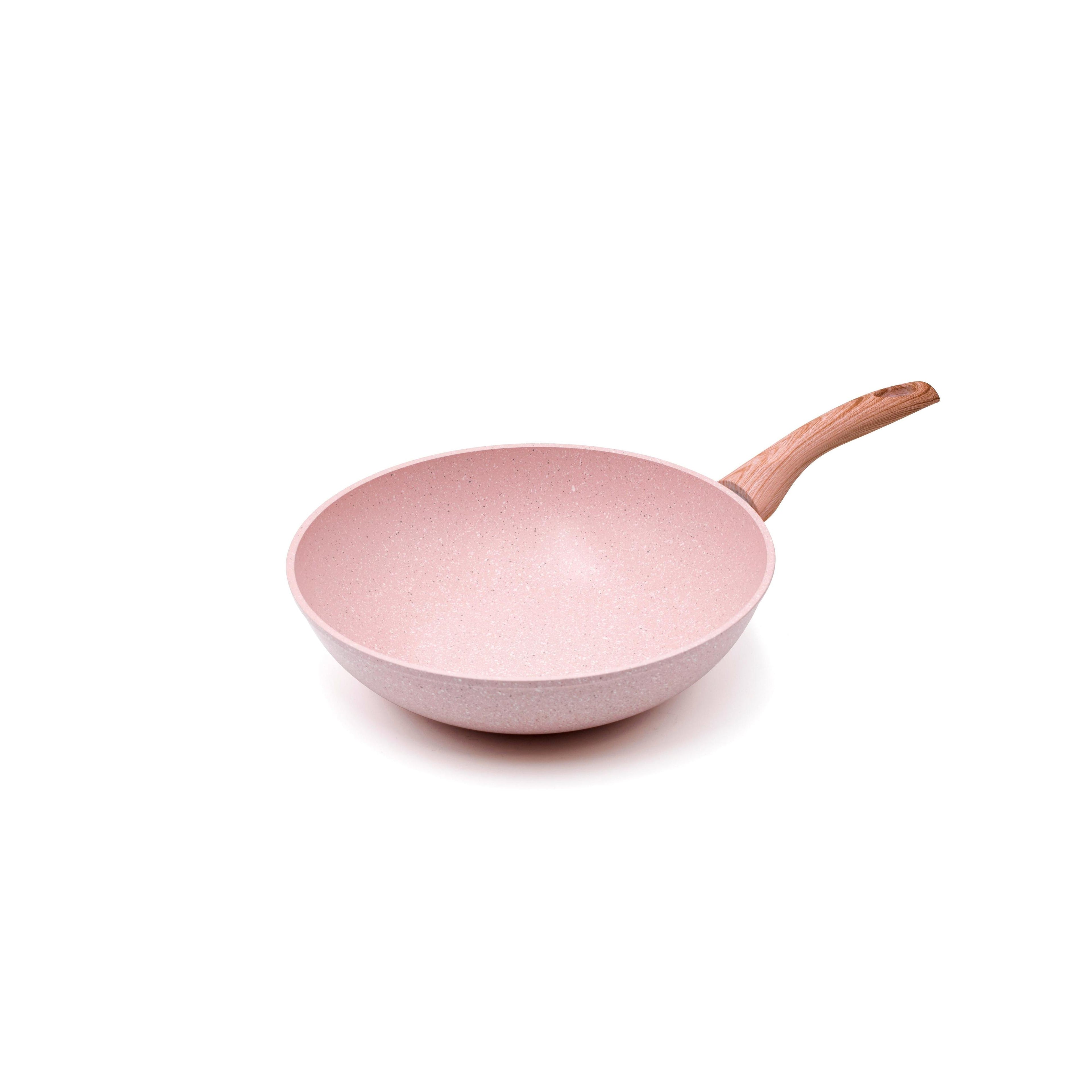 Plato wok/pasta - Stonerose - 28 cm con mango de madera