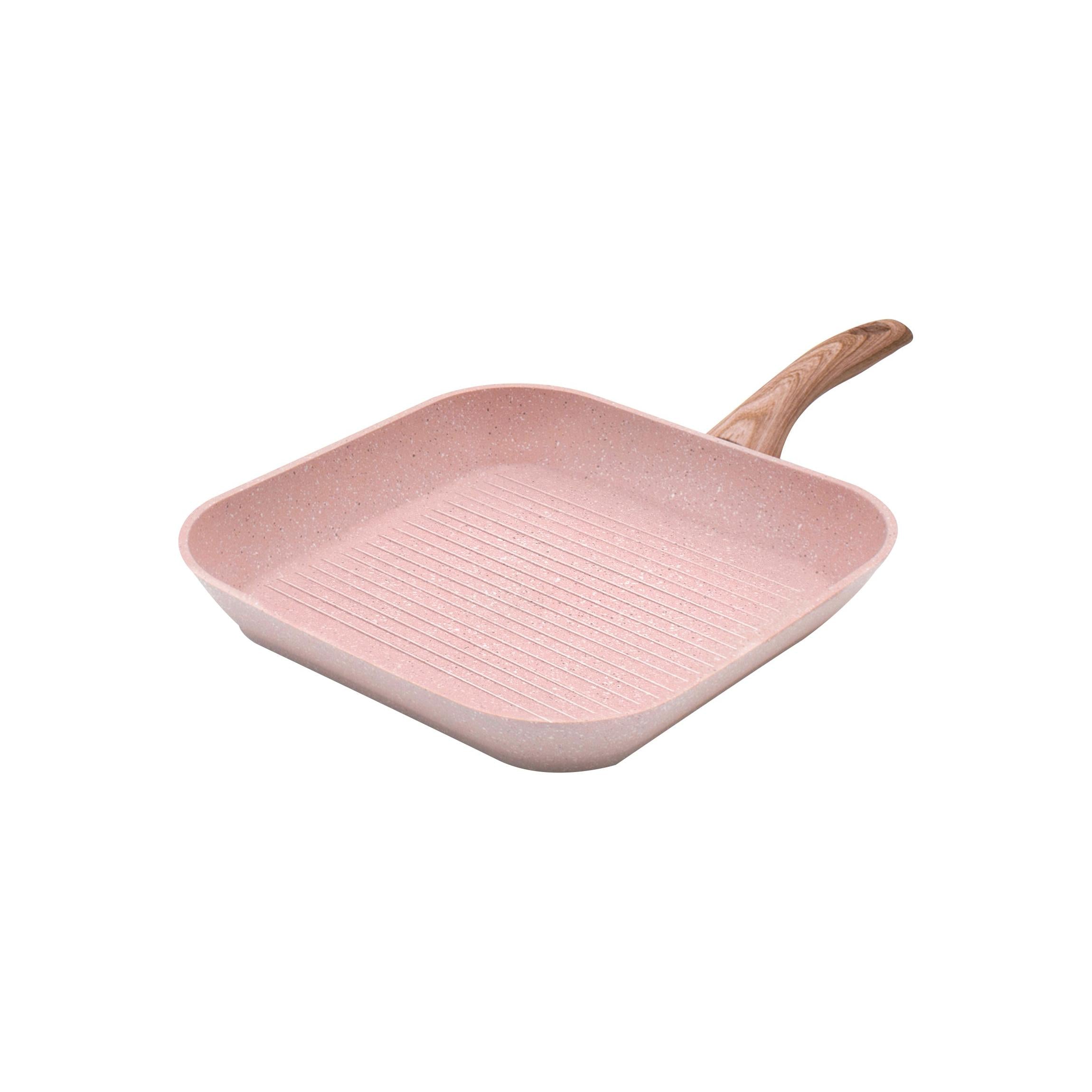 Sartén Grill - Stonerose - 28X28 Cm Con Mango De Madera