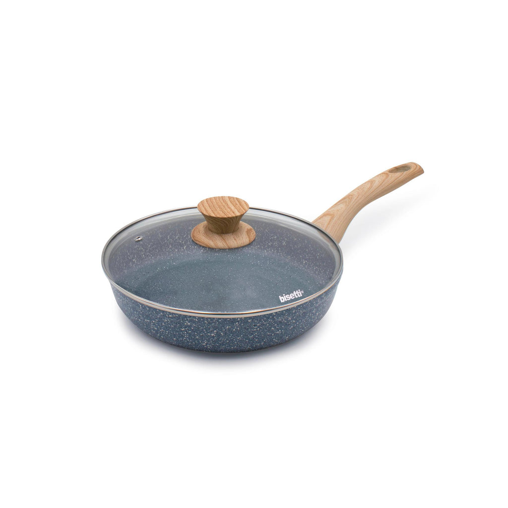 Sartén - 24 cm - Pierre Gourmet - Con tapa de madera