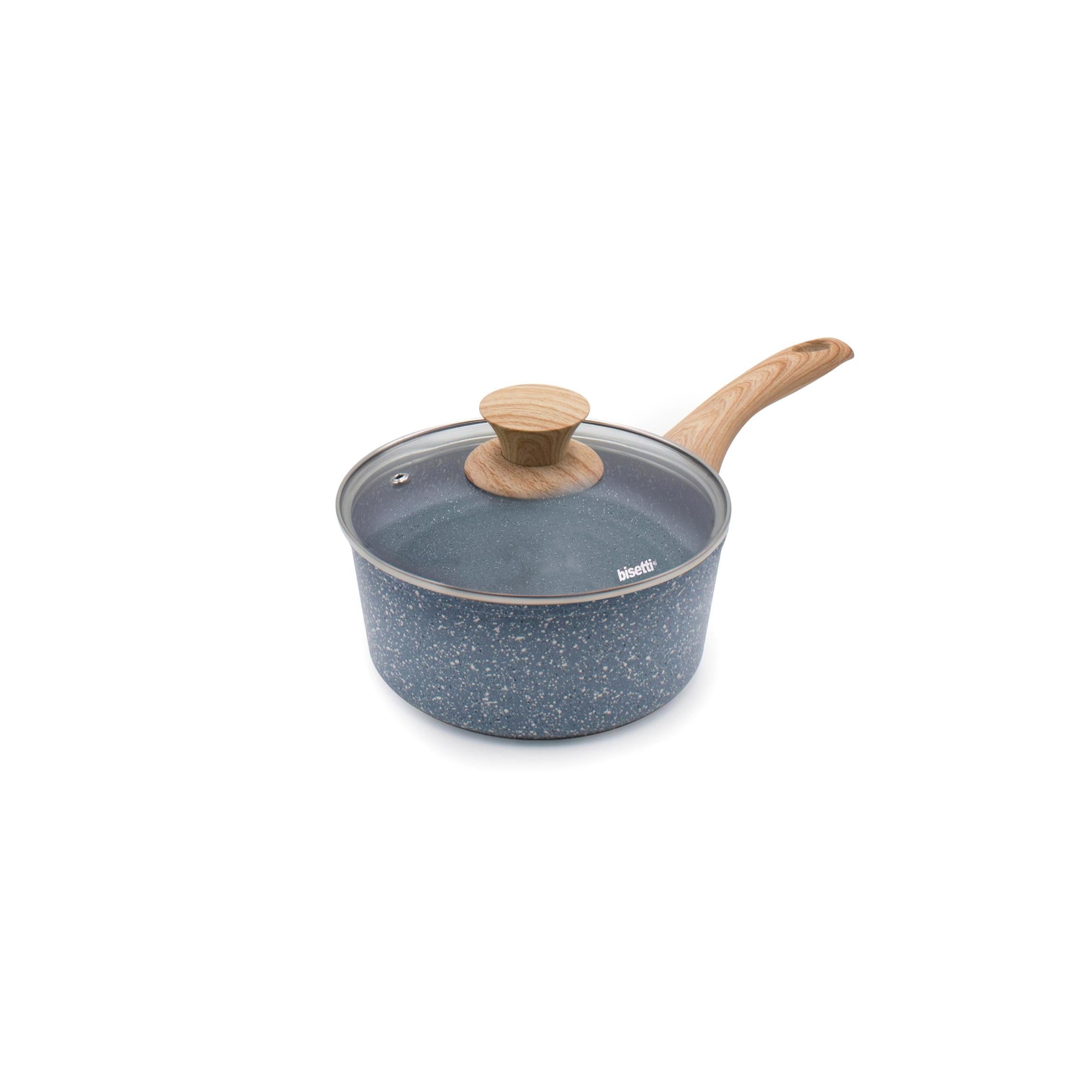 Cacerola Ø 18 Cm « Pierre Gourmet » Con Asa De Tapa En Madera Natural