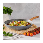 Wok/Pasta Skipper Ø Con Mango De Madera « Piedra Gourmet » De 28 Cm