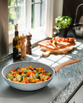 Wok/Pasta Skipper Ø Con Mango De Madera « Piedra Gourmet » De 28 Cm