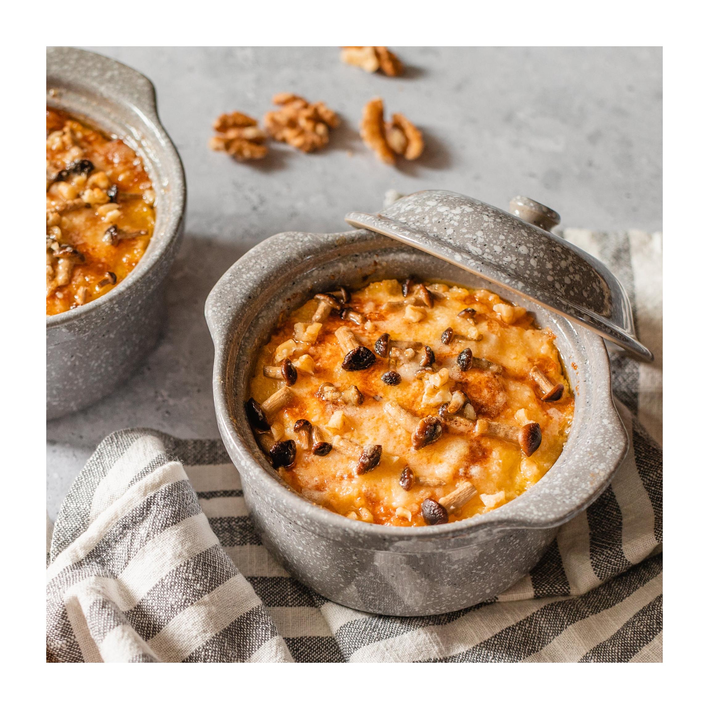 Set de 2 piezas. Mini cocotte Pierre Gourmet de gres de alta resistencia