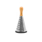 Râpe Conique Multifonction En Acier Inoxydable / Hêtre Naturel Verni 24 Cm - Petite