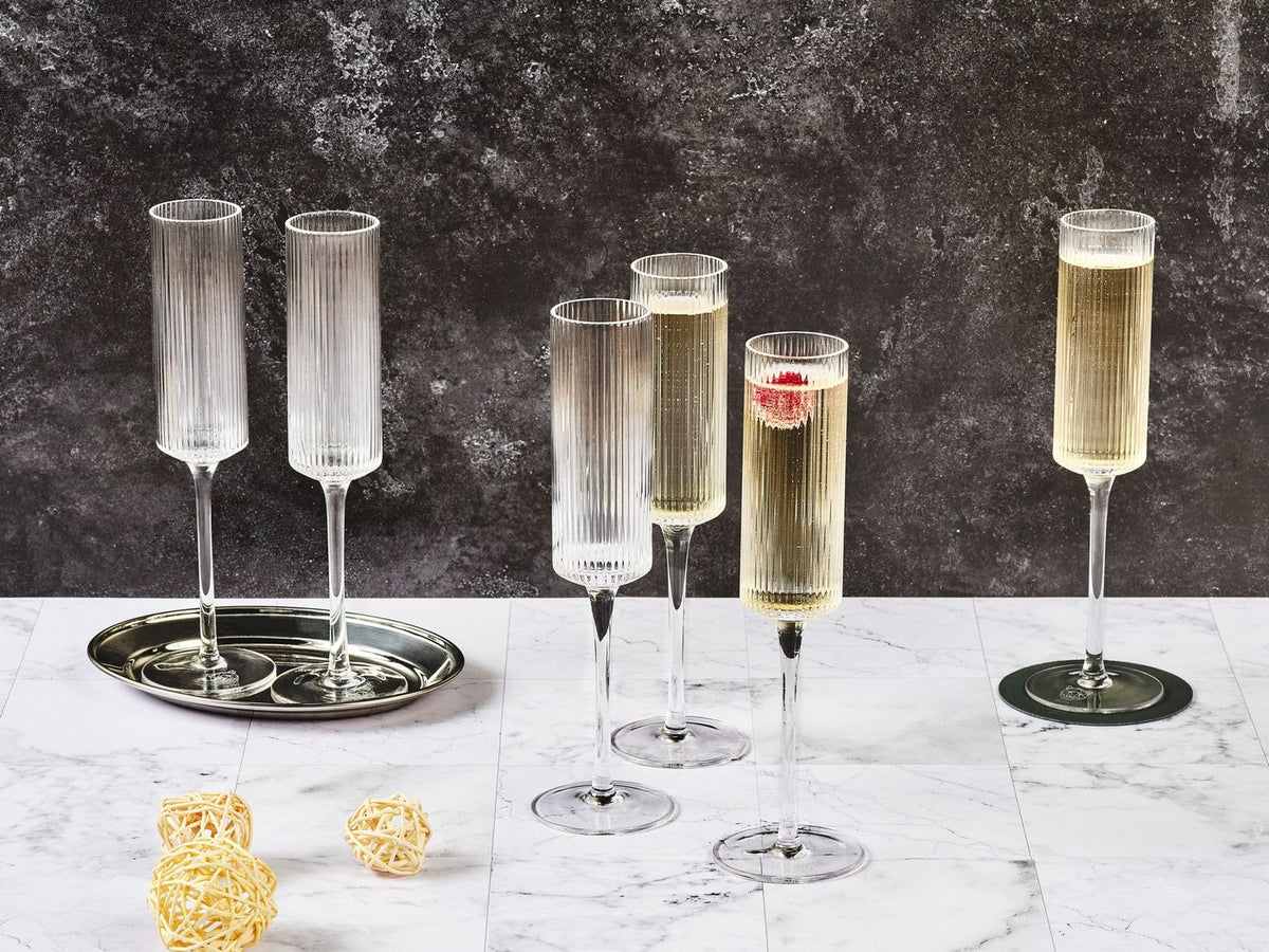 Nude - 6 champagneglas - Linje