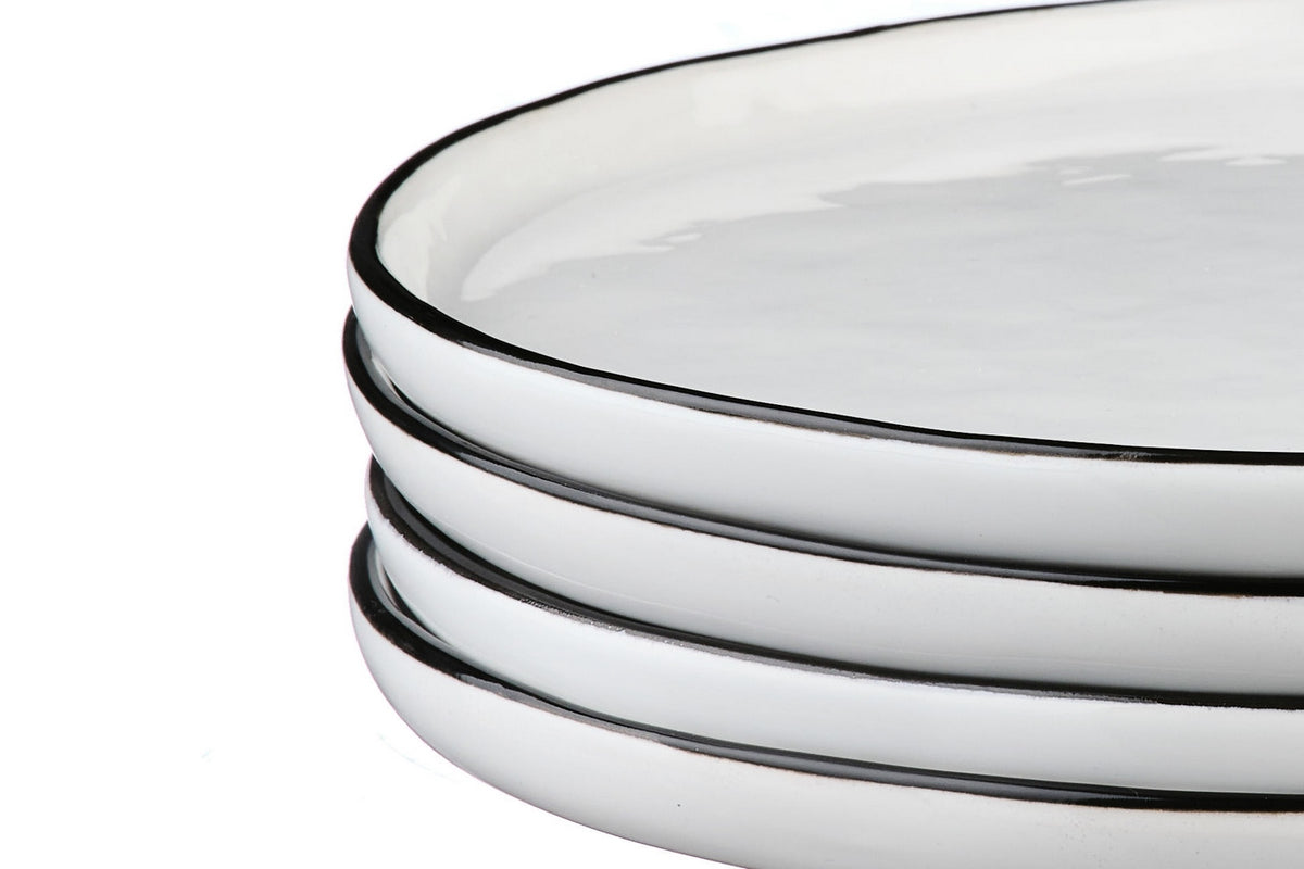 Pure - 4 Assiettes - Blanc Neige