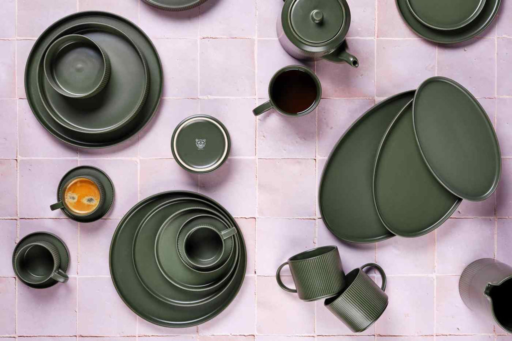 Scandi - 4 Assiettes - Olive