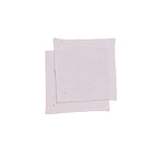 Lot De 2 Serviettes De Table En Lin À Surpiqûres Contrastées