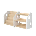 Librería y Estantería Para Juguetes Dúo – Blanco y Gris