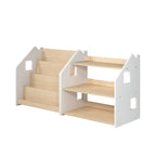 Librería y Estantería Para Juguetes Dúo – Blanco y Gris