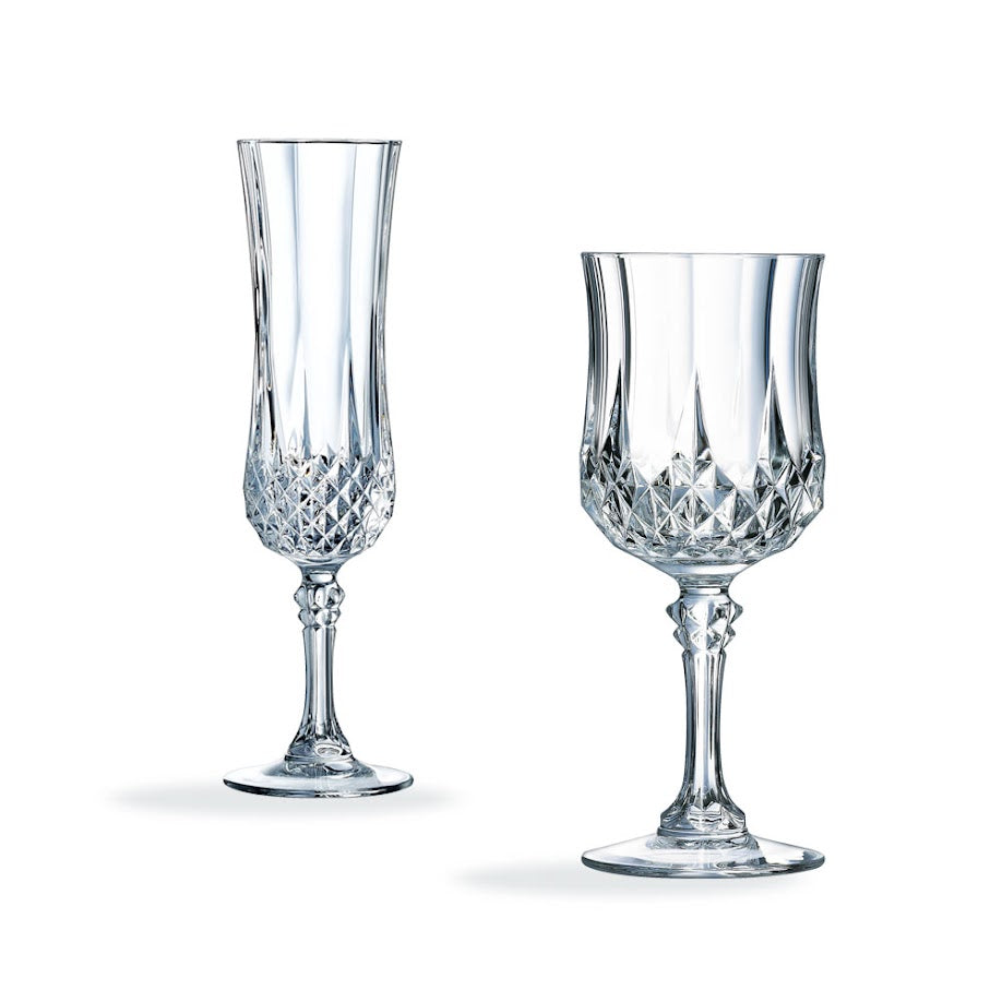 Longchamp - Juego de 16 copas y flautas - Cristal D'Arques