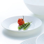 Harena - 18-Piece Tableware Set - Extra-Resistant Opal Glass - Black - Luminarc