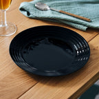Harena - 18-Piece Tableware Set - Extra-Resistant Opal Glass - Black - Luminarc