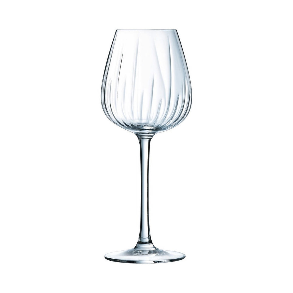 Swirly - 8 Stemmed Glasses - Glass - 35cl - Cristal d'Arques