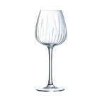 Swirly - 8 Stemmed Glasses - Glass - 35cl - Cristal d'Arques