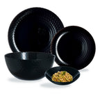Pampille - 19-Piece Tableware Set - Black - Luminarc