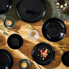 Pampille - 19-Piece Tableware Set - Black - Luminarc