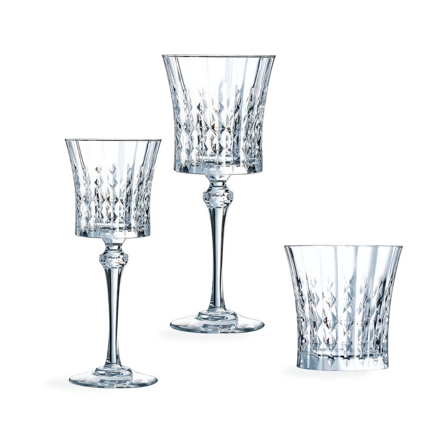 Lady Diamond - Glass Set, 24 Pieces - Cristal d'Arques