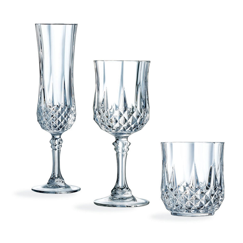 Longchamp - 24-Piece Set, Stemmed Glasses, Flutes and Water Glasses - Cristal d'Arques
