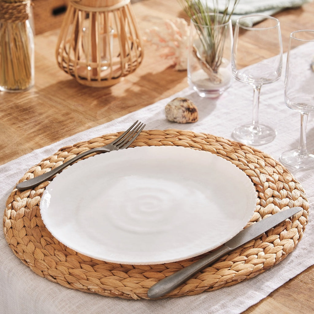 Ammonite - 25-Piece Dinnerware Set - Mineral Effect - White - Luminarc
