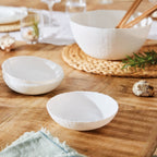 Ammonite - 25-Piece Dinnerware Set - Mineral Effect - White - Luminarc