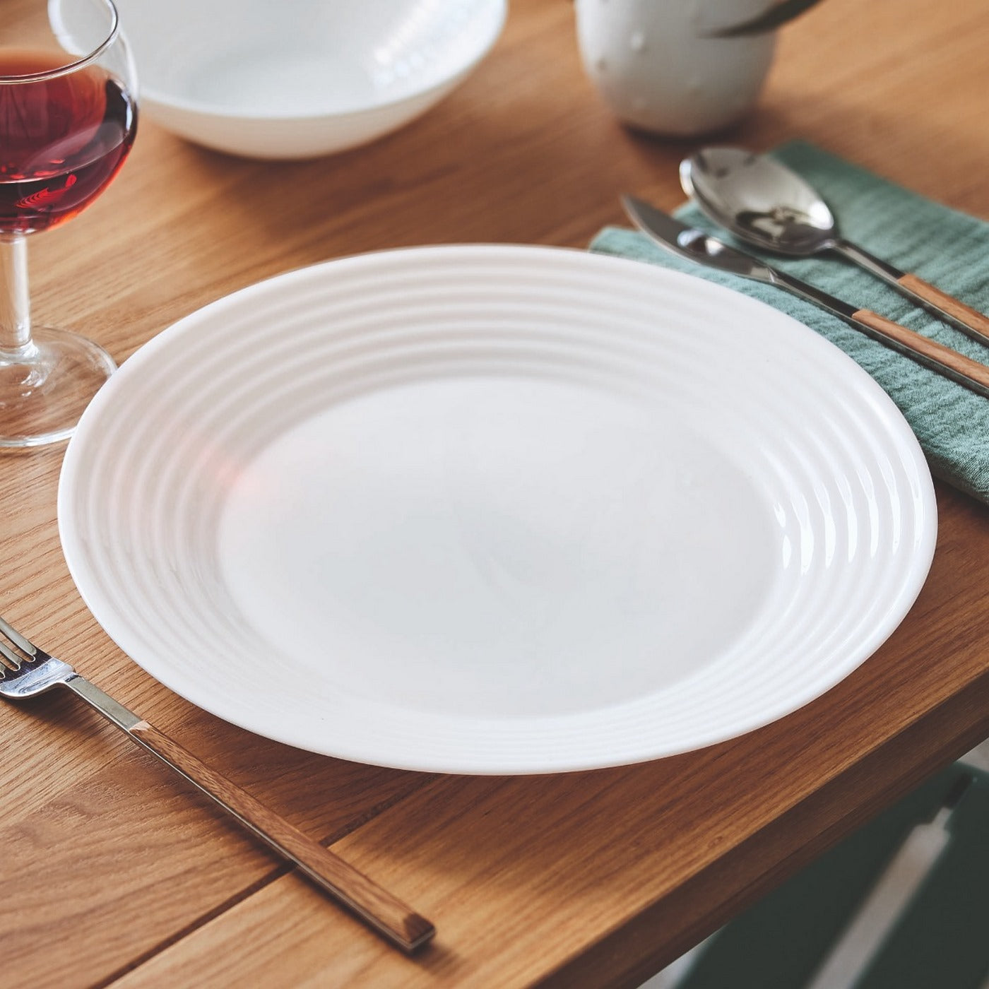 Harena - 19-Piece Tableware Set - Extra-Resistant Opal - White - Luminarc