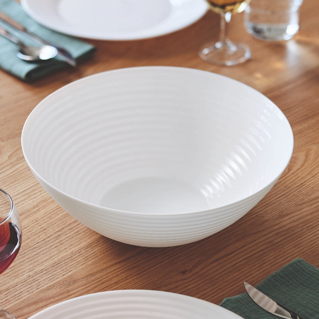 Harena - 19-Piece Tableware Set - Extra-Resistant Opal - White - Luminarc